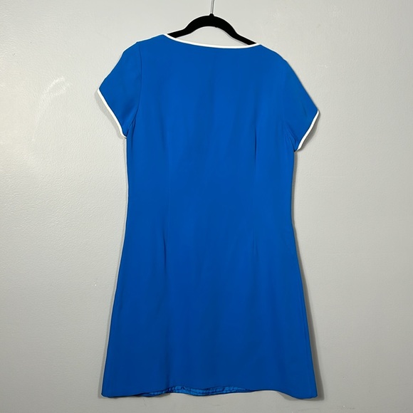 Raoul Silk Vintage Look Crew Neck Mini Dress size 38 US 6 - Picture 6 of 9